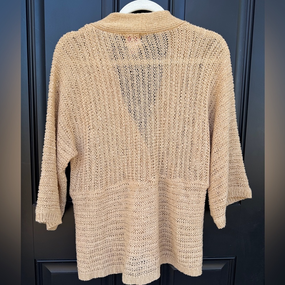 Ruby Rd. Women's Beige Knit Cardigan Sweater - Picture 3 of 3